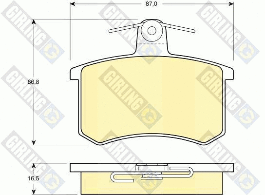 Brake Pad Set, disc brake (6108141)