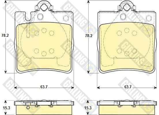 Brake Pad Set, disc brake (6114212)