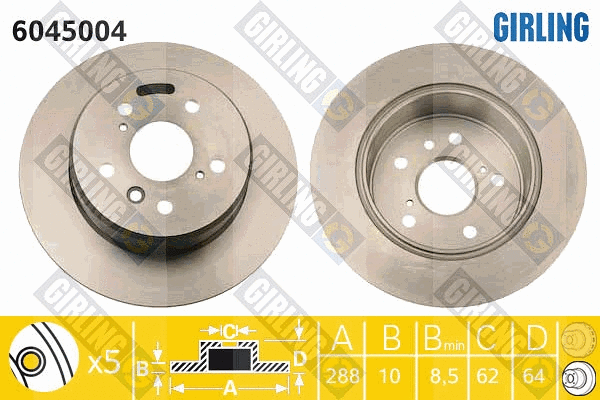 Brake Disc (6045004)