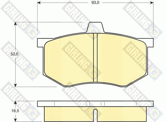 Brake Pad Set, disc brake (6108011)