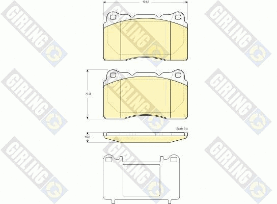 Brake Pad Set, disc brake (6116089)