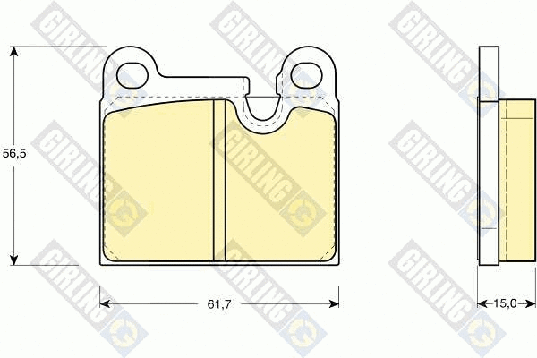 Brake Pad Set, disc brake (6109192)