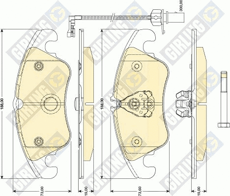 Brake Pad Set, disc brake (6118051)