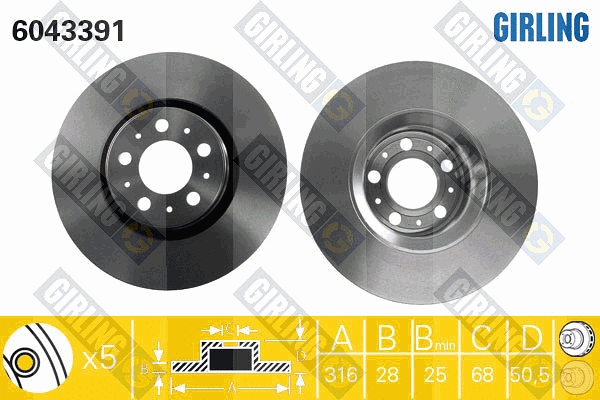Brake Disc (6043391)