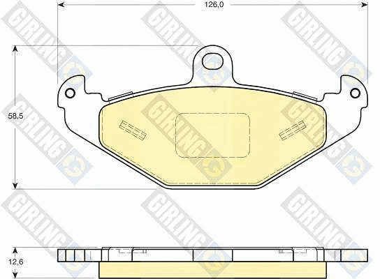 Brake Pad Set, disc brake (6114949)