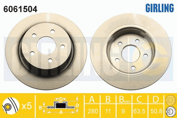 Brake Disc (6061504)