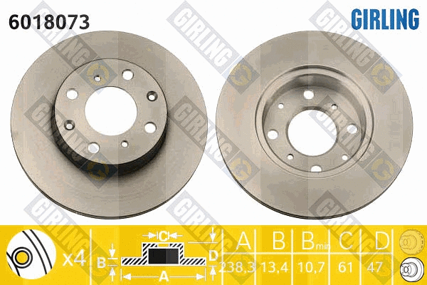 Brake Disc (6018073)