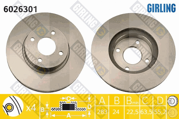 Brake Disc (6026301)