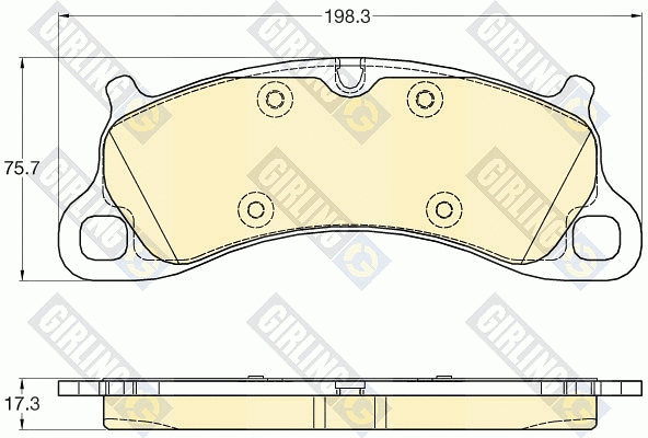 Brake Pad Set, disc brake (6120575)
