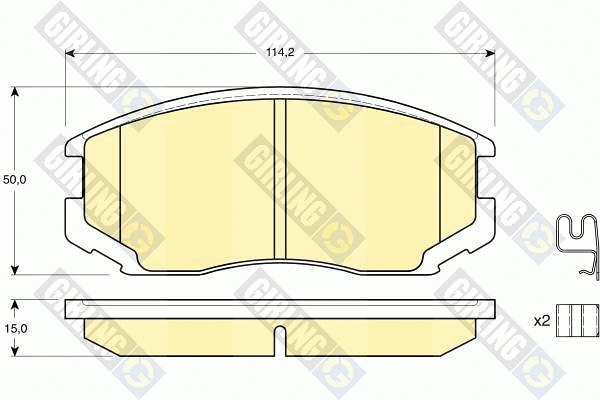 Brake Pad Set, disc brake (6132149)