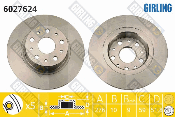 Brake Disc (6027624)