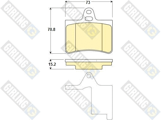Brake Pad Set, disc brake (6114509)