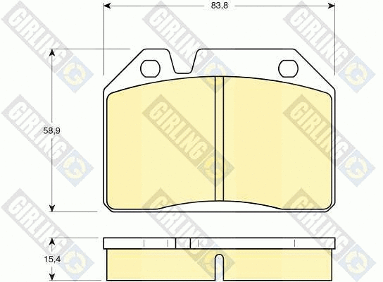 Brake Pad Set, disc brake (6101193)
