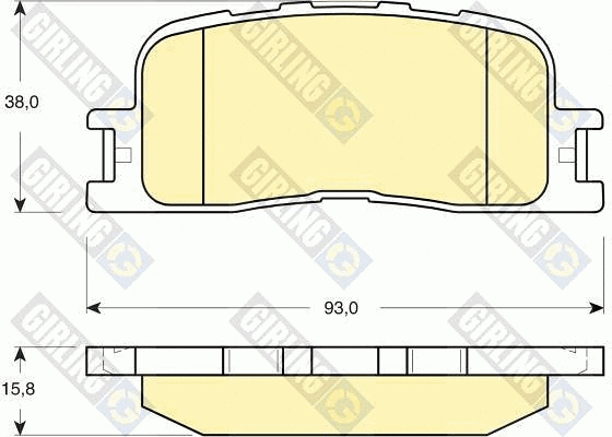 Brake Pad Set, disc brake (6133749)