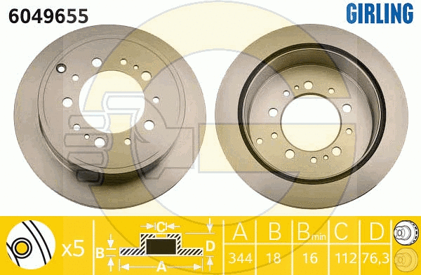 Brake Disc (6049655)
