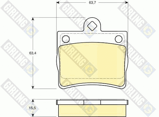 Brake Pad Set, disc brake (6112832)