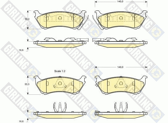 Brake Pad Set, disc brake (6113795)