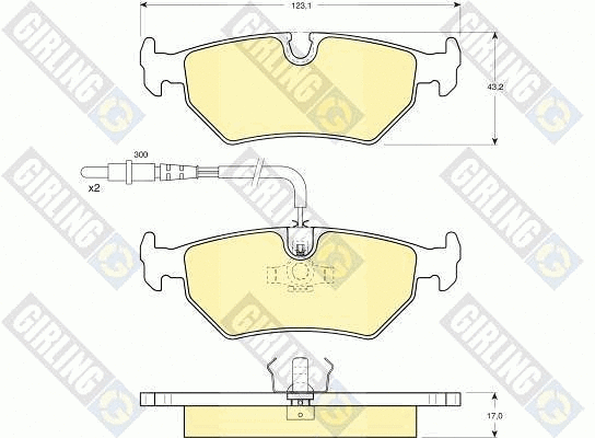 Brake Pad Set, disc brake (6112582)