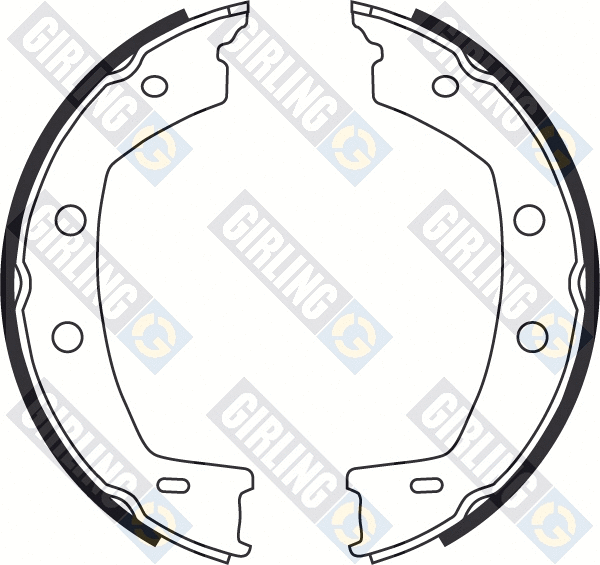 Brake Shoe Set, parking brake