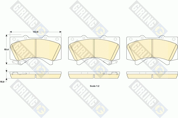 Brake Pad Set, disc brake (6135249)