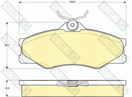 Brake Pad Set, disc brake (6103991)