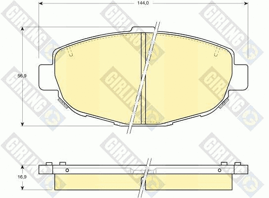 Brake Pad Set, disc brake (6111849)