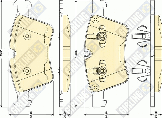 Brake Pad Set, disc brake (6117972)
