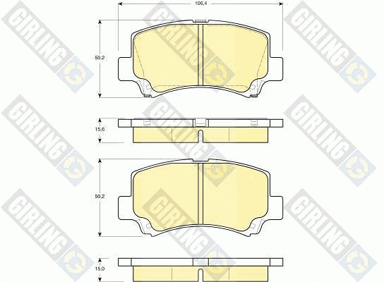 Brake Pad Set, disc brake (6132219)