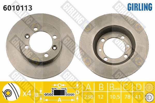 Brake Disc (6010113)