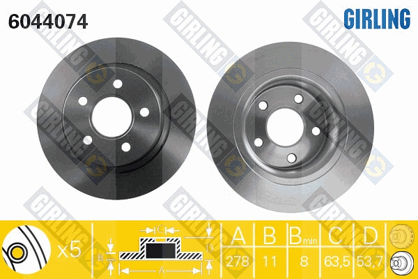 Brake Disc (6044074)