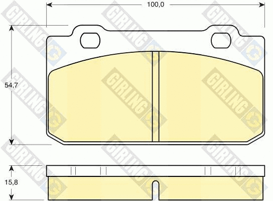 Brake Pad Set, disc brake (6103532)