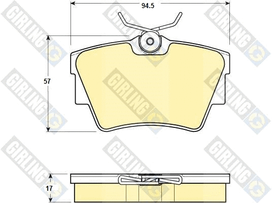 Brake Pad Set, disc brake (6114791)