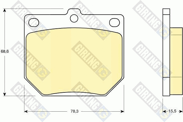Brake Pad Set, disc brake (6102329)