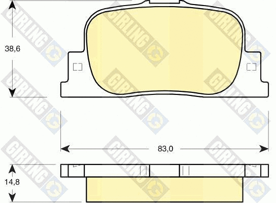 Brake Pad Set, disc brake (6132789)