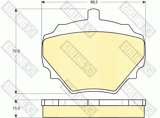 Brake Pad Set, disc brake (6109746)