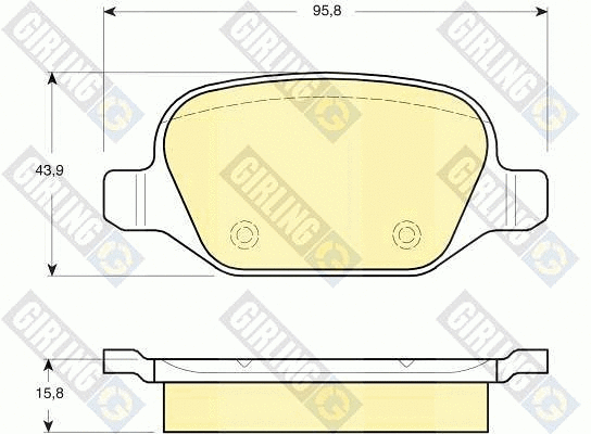 Brake Pad Set, disc brake (6115201)