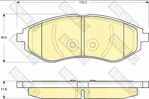 Brake Pad Set, disc brake (6133309)