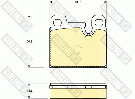 Brake Pad Set, disc brake (6102582)
