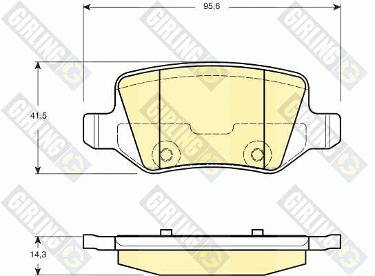 Brake Pad Set, disc brake (6114811)