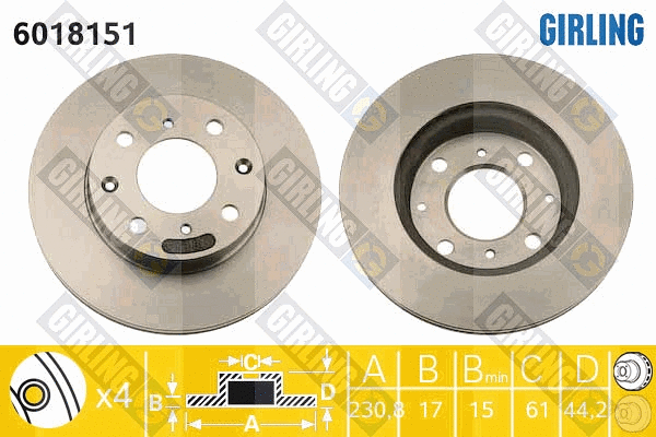 Brake Disc (6018151)