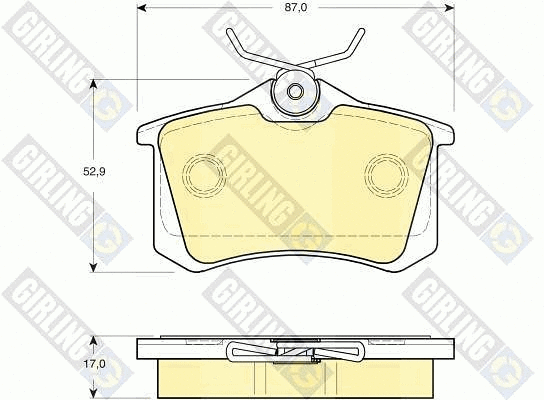 Brake Pad Set, disc brake (6115041)