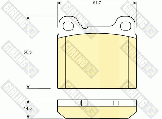 Brake Pad Set, disc brake (6111602)