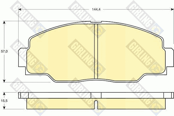 Brake Pad Set, disc brake (6110429)