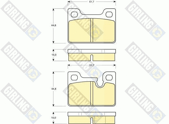 Brake Pad Set, disc brake (6102472)