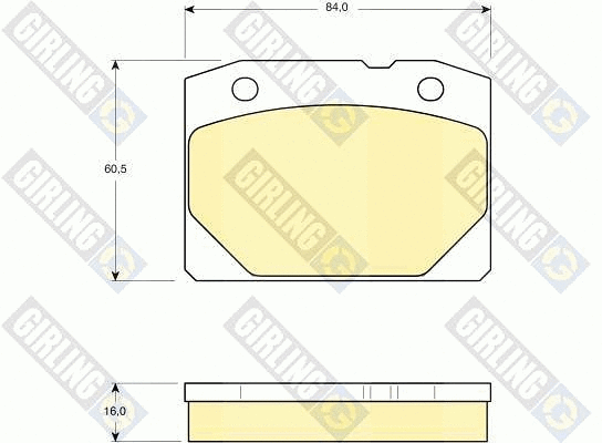 Brake Pad Set, disc brake (6101403)
