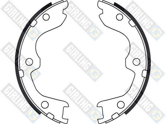 Brake Shoe Set, parking brake