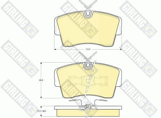 Brake Pad Set, disc brake (6103391)
