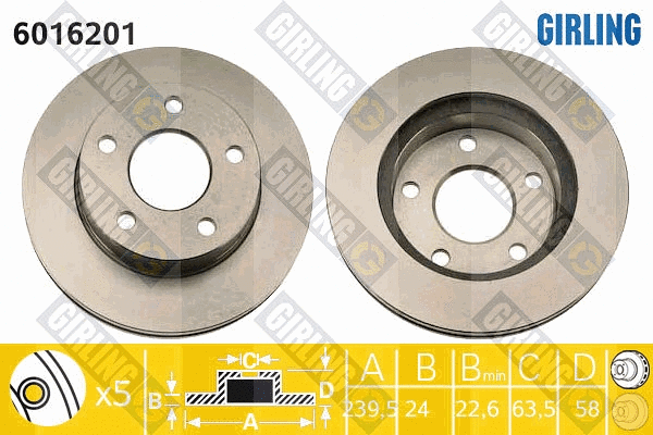 Brake Disc (6016201)