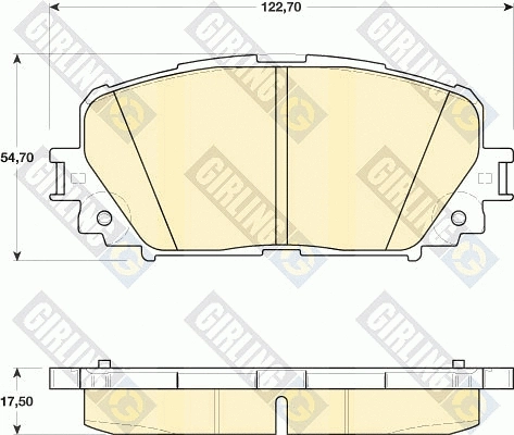 Brake Pad Set, disc brake (6134609)