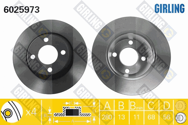 Brake Disc (6025973)